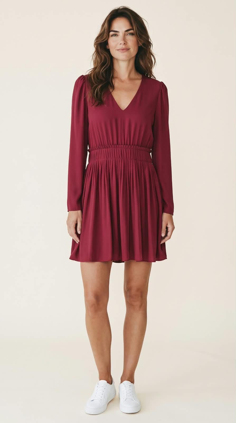 Jurk Eva Bordeaux